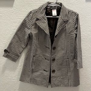 Brown gingham jacket
